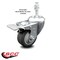 Service Caster 3 Inch Thermoplastic Rubber Swivel 10mm Stem Caster with Total Lock Brake SCC-TSTTL20S314-TPRB-M1015 - alternate 3